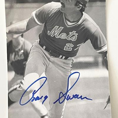 New York Mets Craig Swan signed photo