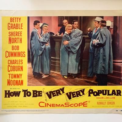 How to Be Very, Very Popular original 1955 vintage lobby card