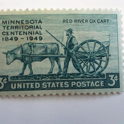 1949 3c Minnesota Territory Centennial Stamp