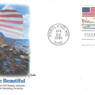 America the Beautiful Cliffside FDC