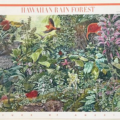2010 Hawaiian Rain Forest stamp set of 9