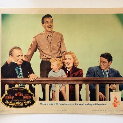 The Impatient Years original 1944 vintage lobby card