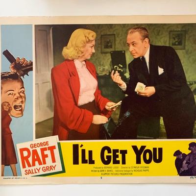 I'll Get You 
original 1953 vintage lobby card