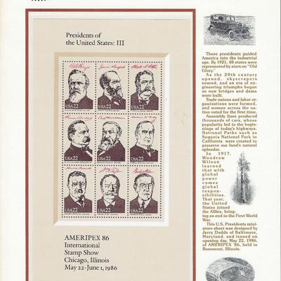 American Commemorative Stamps: Presidents of the United States Part III