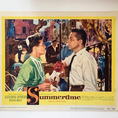 Summertime original 1955 vintage lobby card