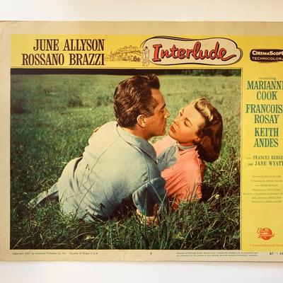 Interlude original 1957 vintage lobby card