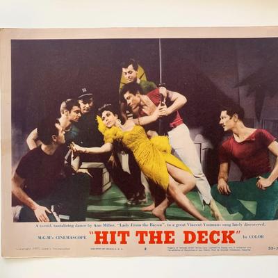 Hit the Deck original 1955 vintage lobby card