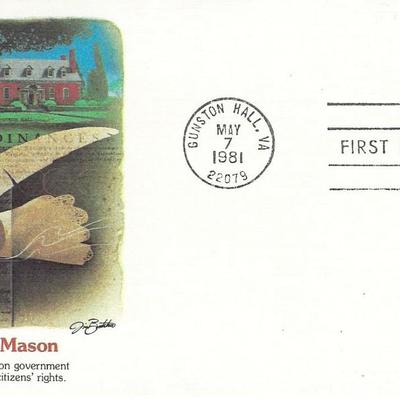 George Mason FDC