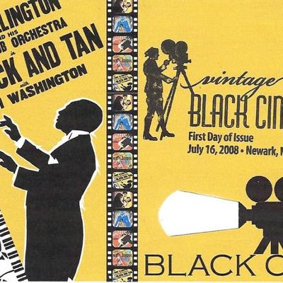 Black and Tan Vintage Black Cinema First Day Cover