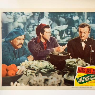 The Toast of New Orleans original 1950 vintage lobby card