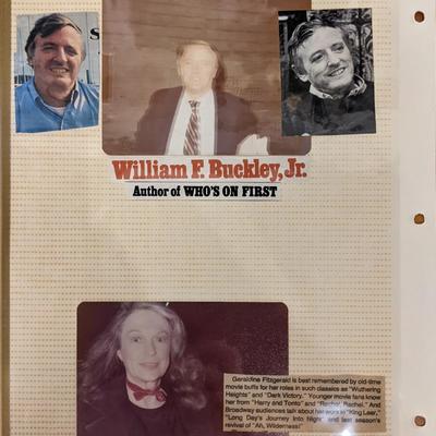 William F. Buckley Jr. Original Photo