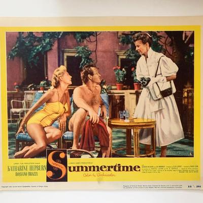 Summertime original 1955 vintage lobby card