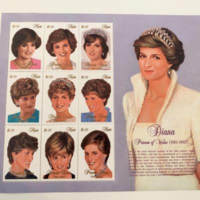 Diana Princess of Wales commemorative stamp set