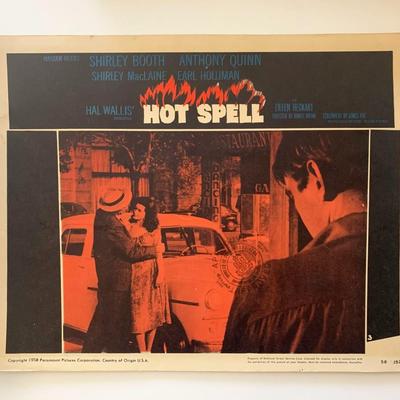 Hot Spell original 1958 vintage lobby card