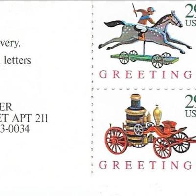 Christmas Greetings USA Stamp Book