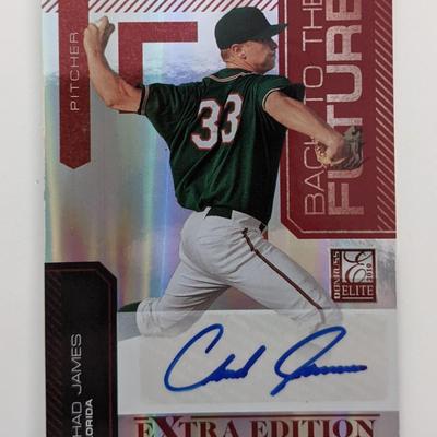 Chad James Signed Baseball Trading Card - Don Russ Elite #11 2010 - No. 86 of 244