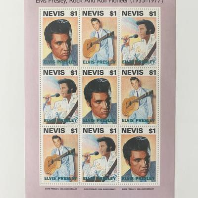 Elvis Presley 15th Anniversary Stamp Set - Nevis