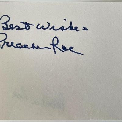 Preacher Roe original signature cut