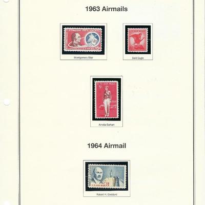 USA 1963-64 Airmails Stamp sheet C66 - C69