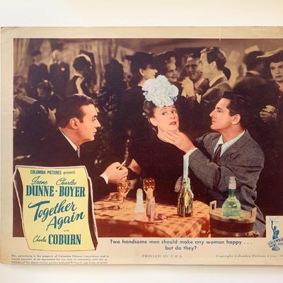 Together Again original 1944 vintage lobby card