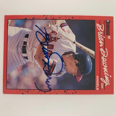 Brian Downing signed baseball card