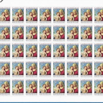 Traditional Christmas: Madonna and Child Stamps
