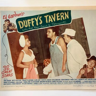 Duffy's Tavern original 1945 vintage lobby card