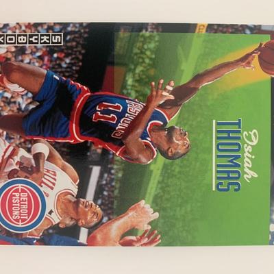 Isiah Thomas signed basketball card