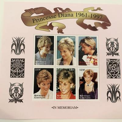Princess Diana commemorative stamp set