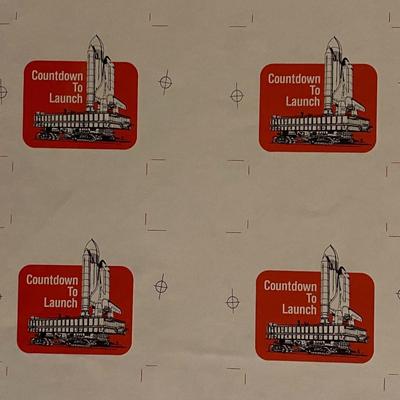 1980 NASA Kennedy Space Center Rockwell Shuttle Orbiter vintage decal
