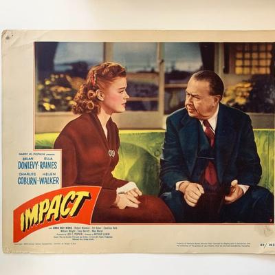 Impact original 1949 vintage lobby card