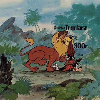 1980 Togo Disney Dingo (Goofy)  Souvenir Stamp Set