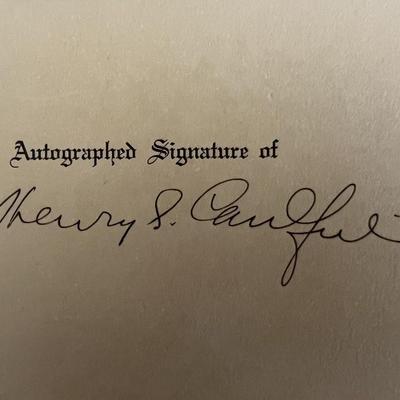 Former Governor of Missouri Henry S. Caulfield original signature
