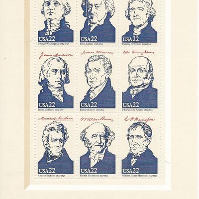 Presidents of the United States: I Souvenir Stamp Sheet