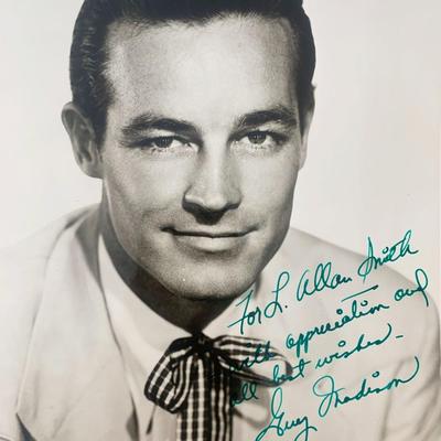 Guy Madison signed photo