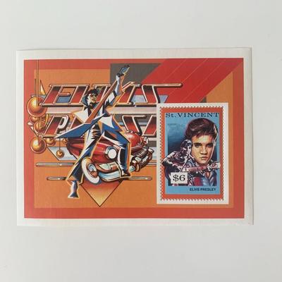 Elvis Presley Commemorative Souvenir Stamp Sheet - St. Vincent