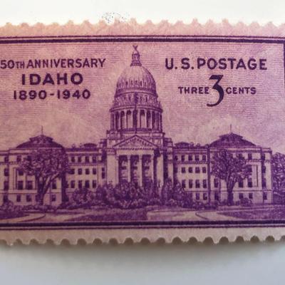 1940 3c Idaho Statehood 50th Anniversary Stamp