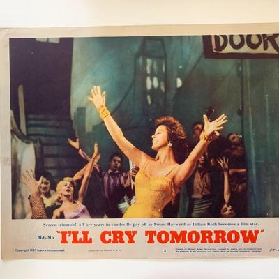 I'll Cry Tomorrow 
original 1955 vintage lobby card