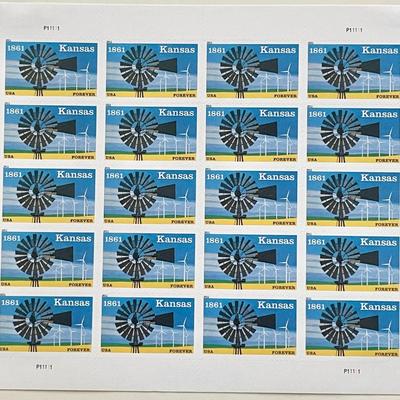 2011 Kansas 1861 stamp set of 20