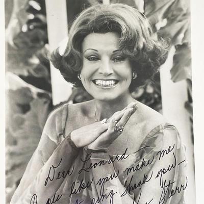 Kay Starr signed photo