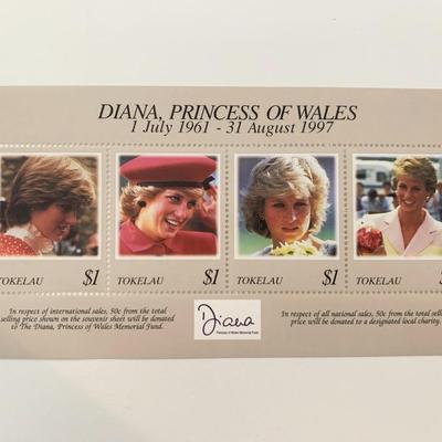 Tokelau Diana Princess of Wales commemorative stamp set