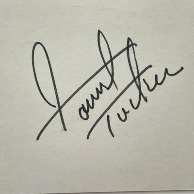 Forrest Tucker original signature cut