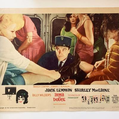 Irma la Douce original 1963 vintage lobby card