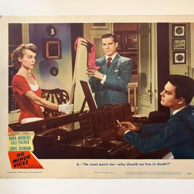 No Minor Vices original 1948 vintage lobby card