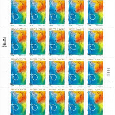 Breast Cancer stamp sheet