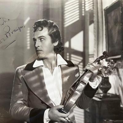 The Magic Bow Stewart Granger signed movie photo