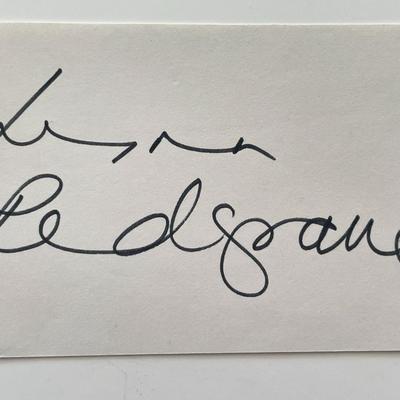 Lynn Redgrave original signature cut