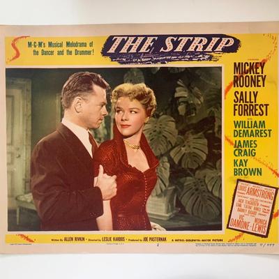 The Strip original 1951 vintage lobby card