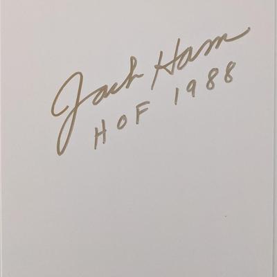 NFL Hall Of Famer Jack Ham Autograph