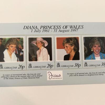 Gibraltar Diana Princess of Wales commemorative stamp set